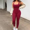 Women's Slim-Fit Sleeveless Jumpsuit