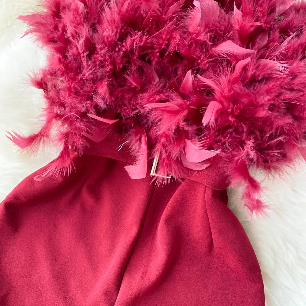Women's High-Waist Wide-Leg Jumpsuit