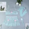 Women's Transparent Lace Underwear Set