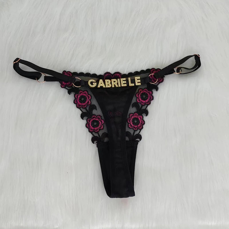 Women's Embroidered Floral Panties