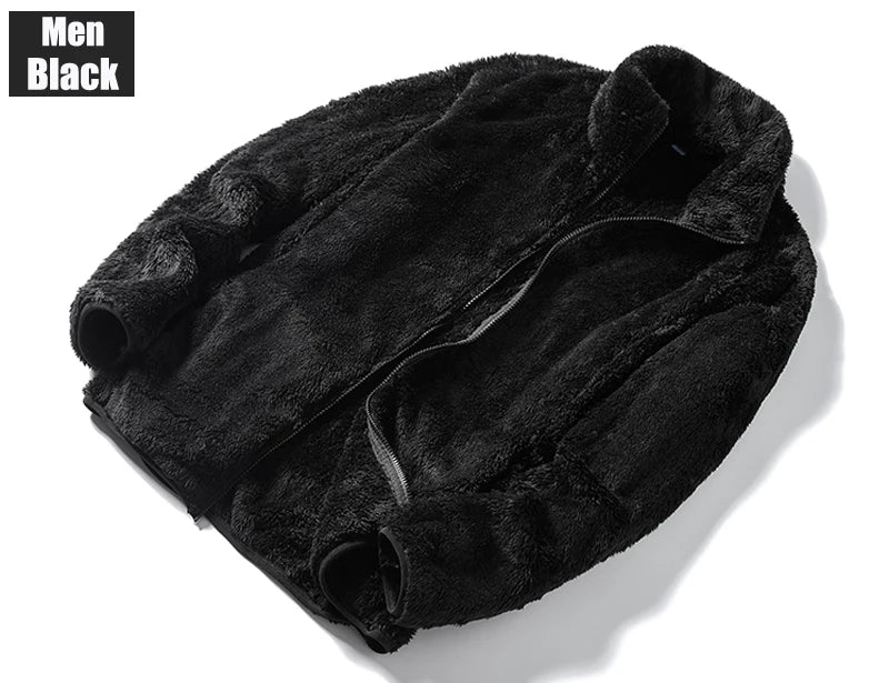 Oversized Polar Fleece Zip-Up Hoodie