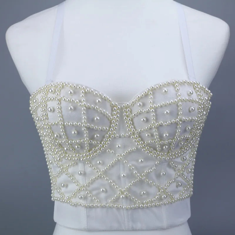 Women's Sleeveless Beaded Top