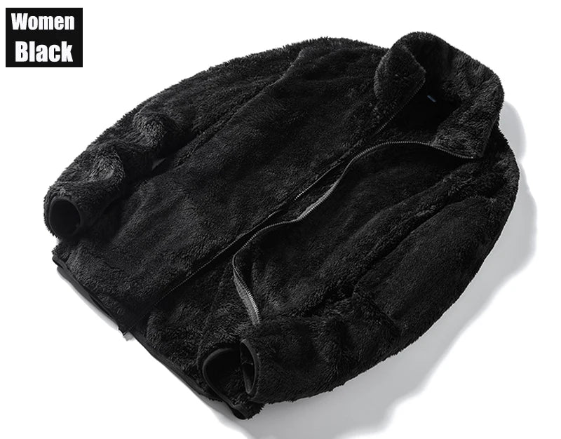 Oversized Polar Fleece Zip-Up Hoodie