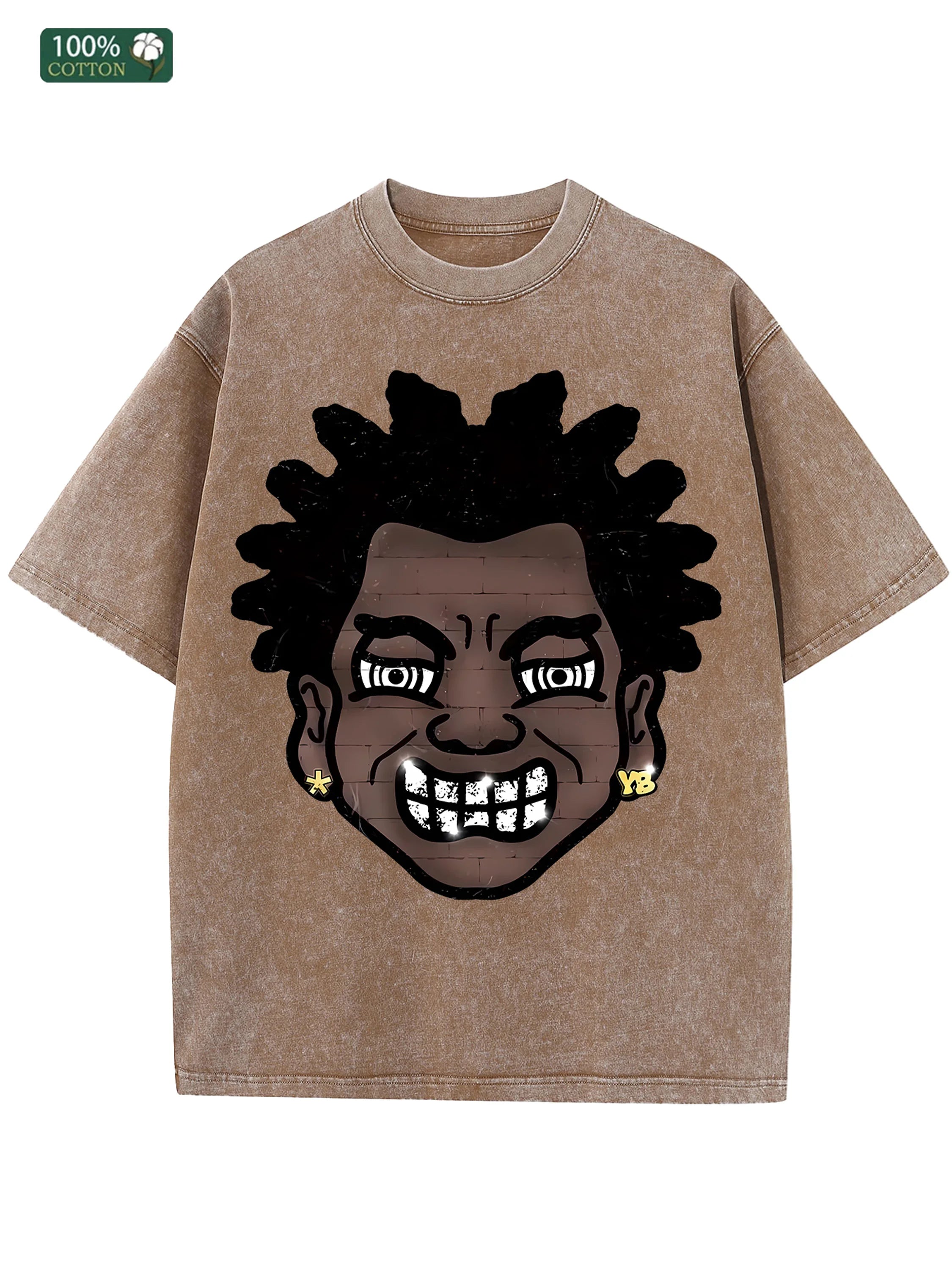 Men's 100% Cotton Washed T-Shirt