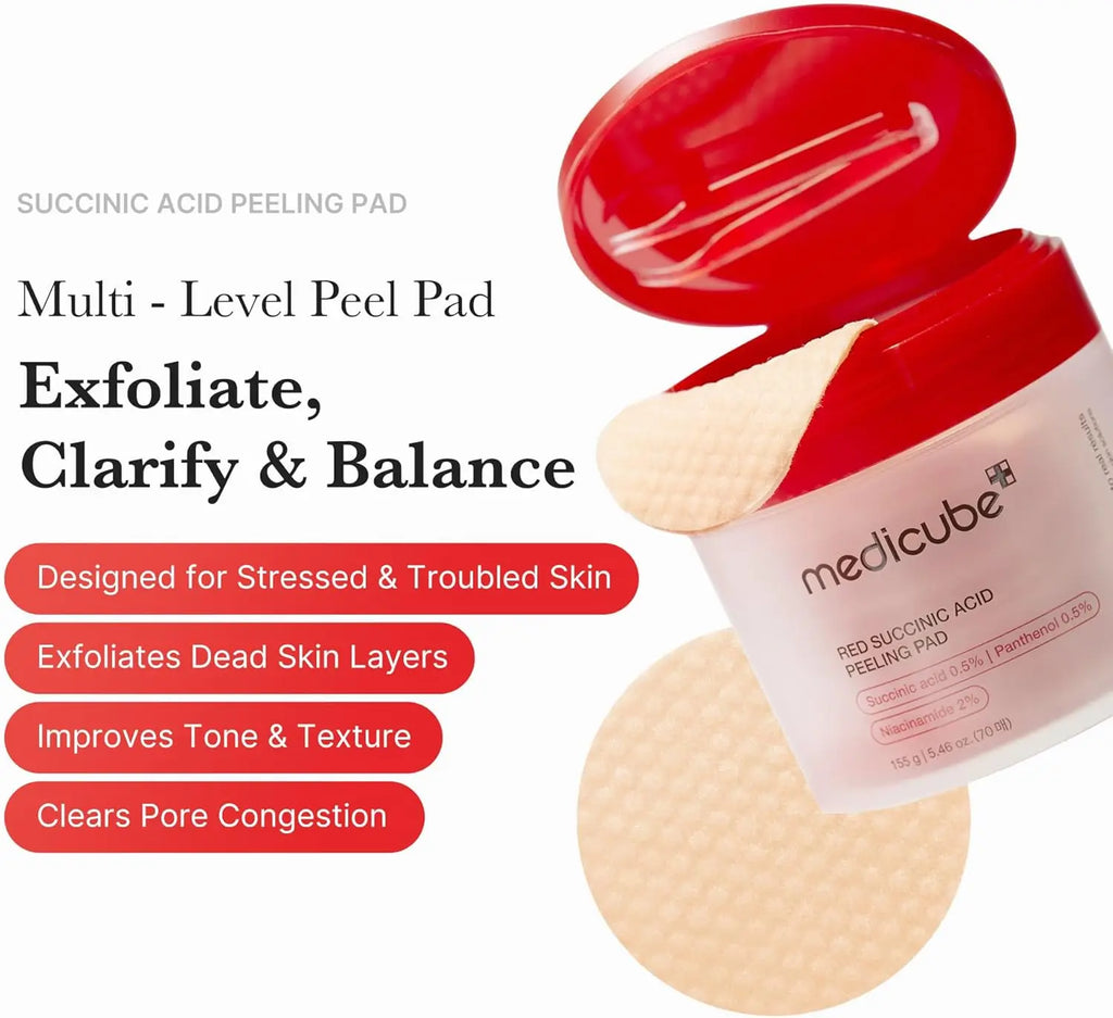 medicube  Find Similar Icon Skin Care Acne Pore Brightening Private Label Face Exfoliating Collagen Cotton Toner Pads for Face