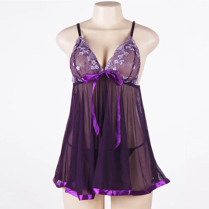 Women's Sheer Lace Nightdress