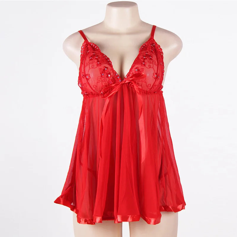 Women's Sheer Lace Nightdress