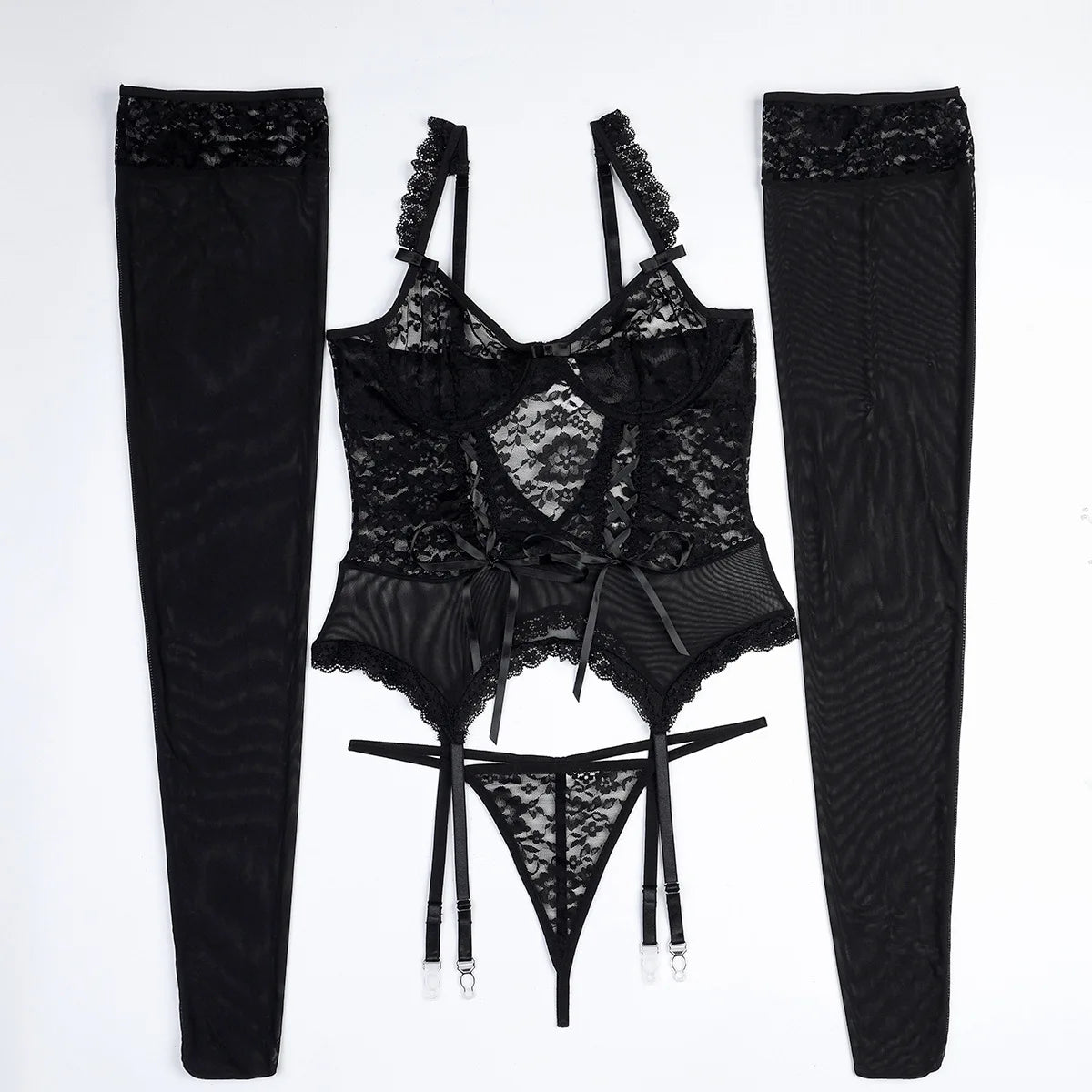 Women's Transparent Lace Lingerie
