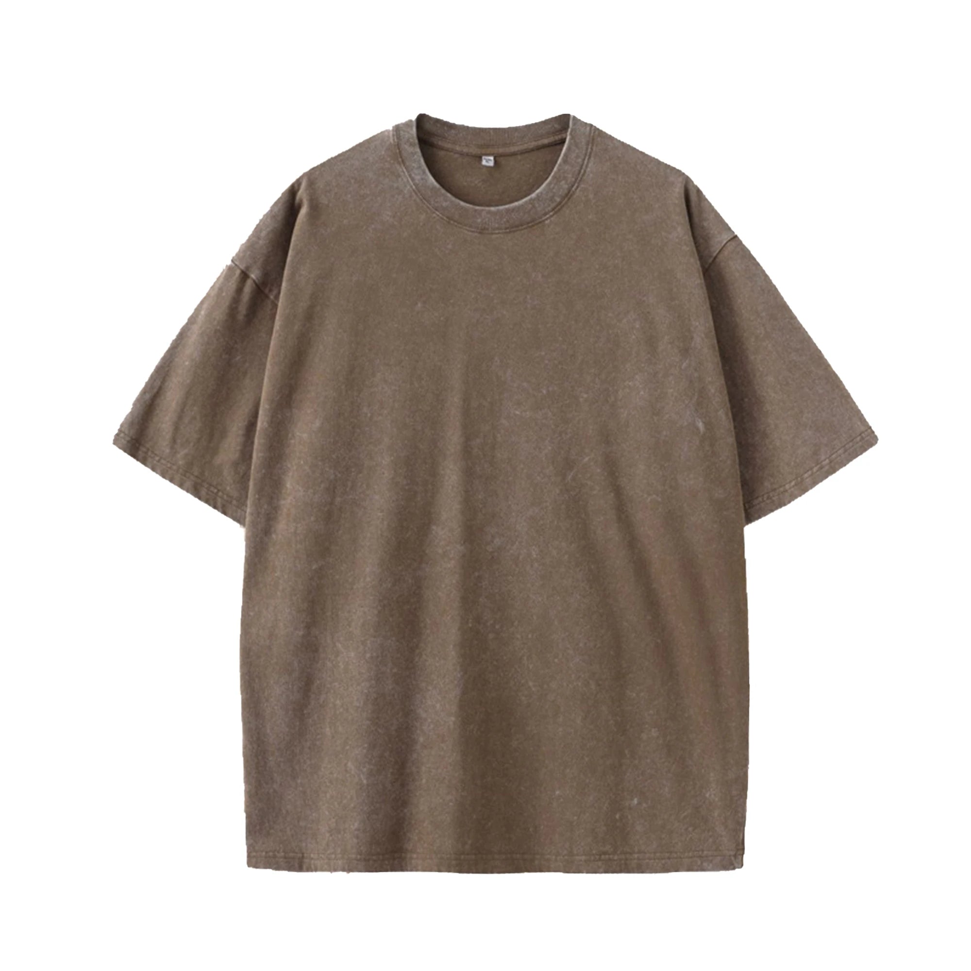 2026 Men 's Vintage Washed Oversized T-shirt Customization Graphic Streetwear Cotton Tee