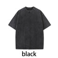 2026 Men 's Vintage Washed Oversized T-shirt Customization Graphic Streetwear Cotton Tee