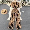 Women's High-Waist Wide-Leg Pant Set