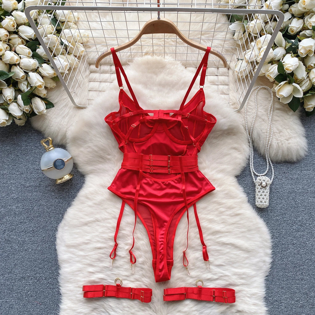 Summer Y2K Strapless Jumpsuit for Women Sleeveless High Waist Mesh Bodysuit Ladies Sexy Rompers Wholesale