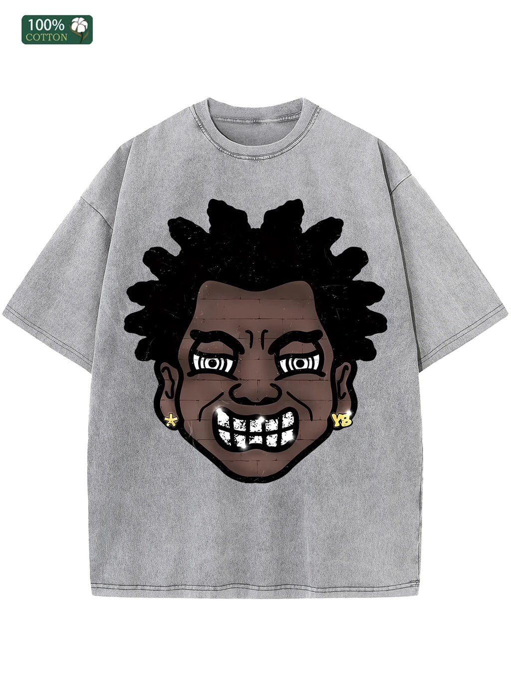 Men's 100% Cotton Washed T-Shirt