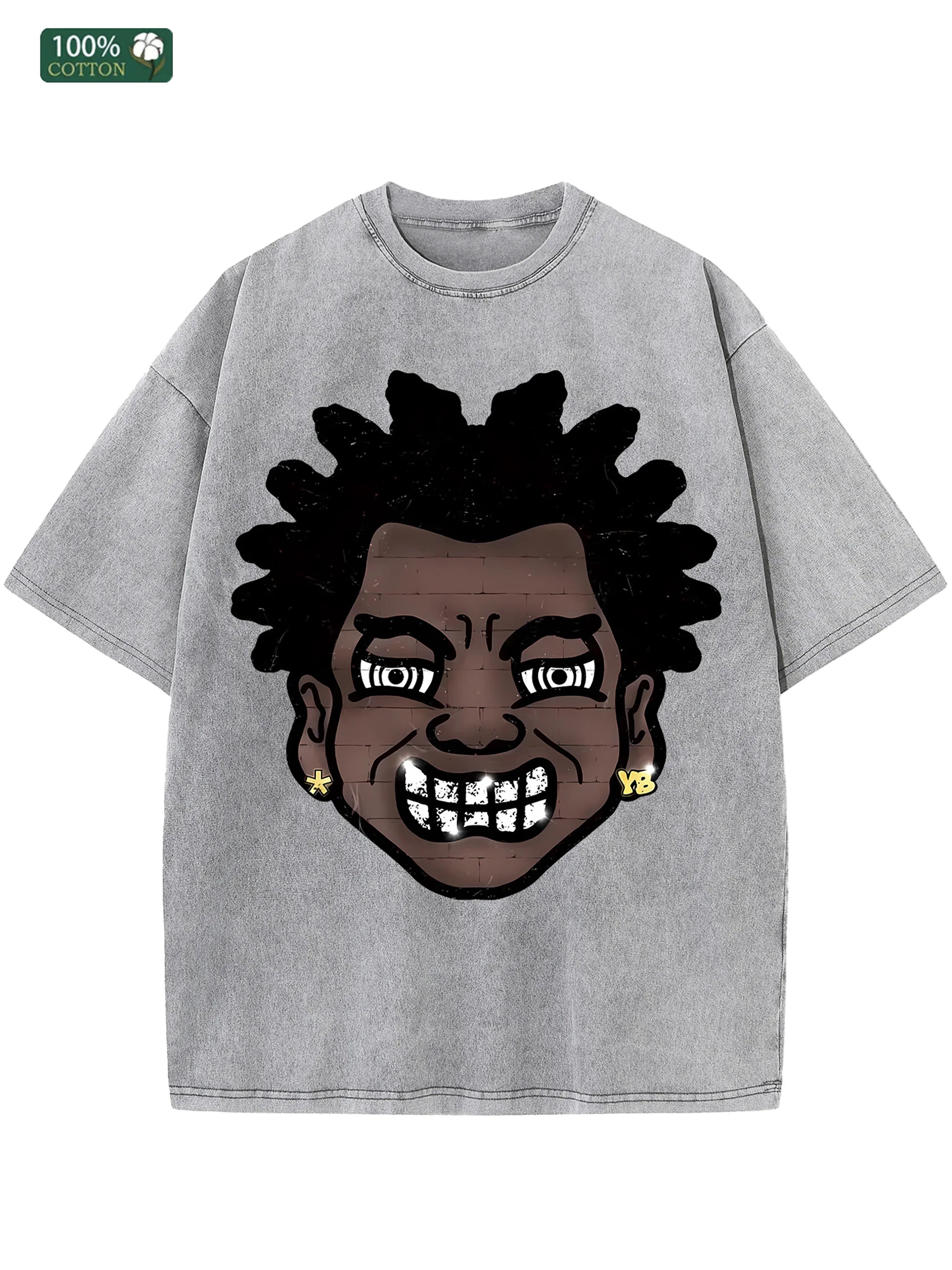 Men's 100% Cotton Washed T-Shirt