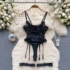 Women's Strapless Mesh Jumpsuit