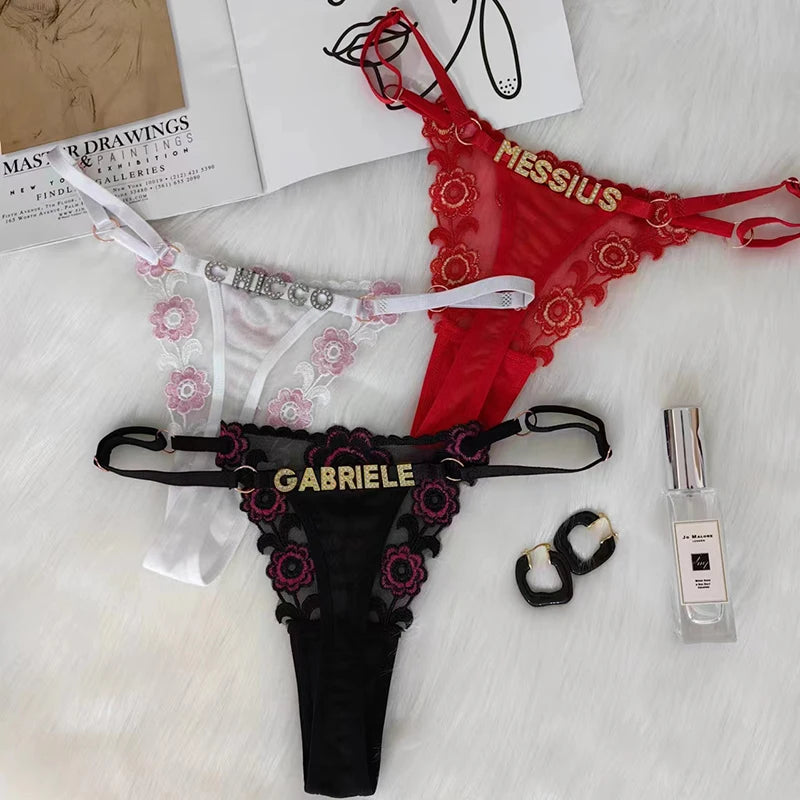 Women's Embroidered Floral Panties