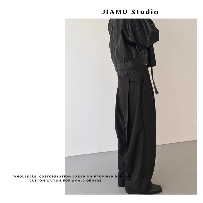 Men's Baggy Straight Trousers