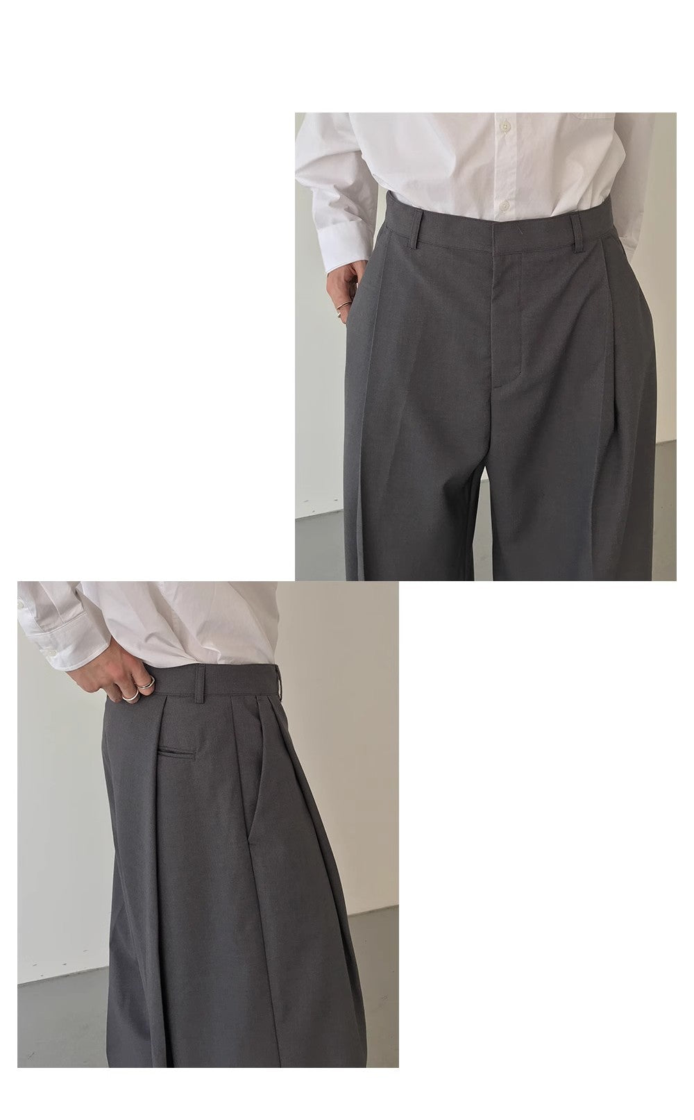 Men's Baggy Straight Trousers