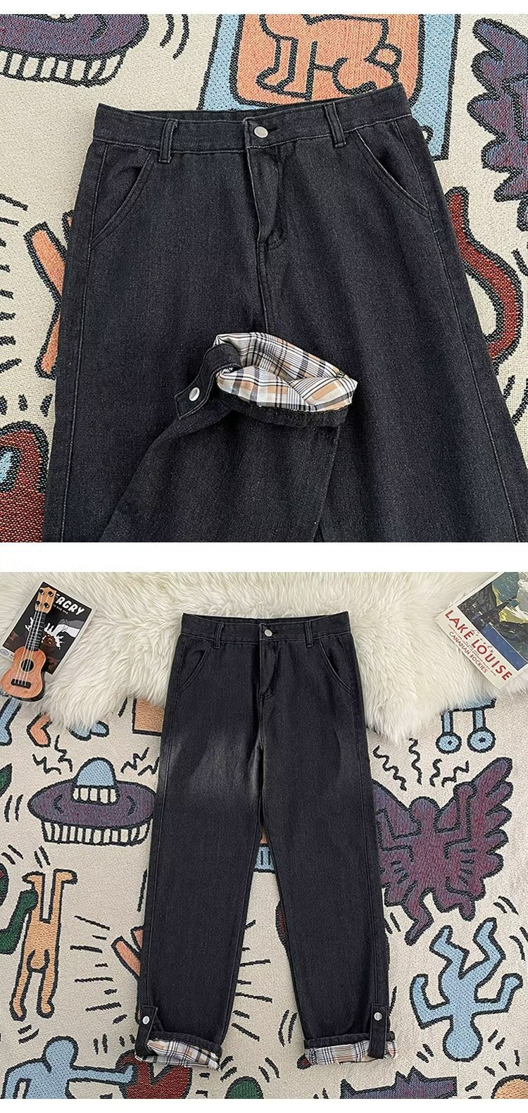 Men's Baggy Straight Leg Jeans