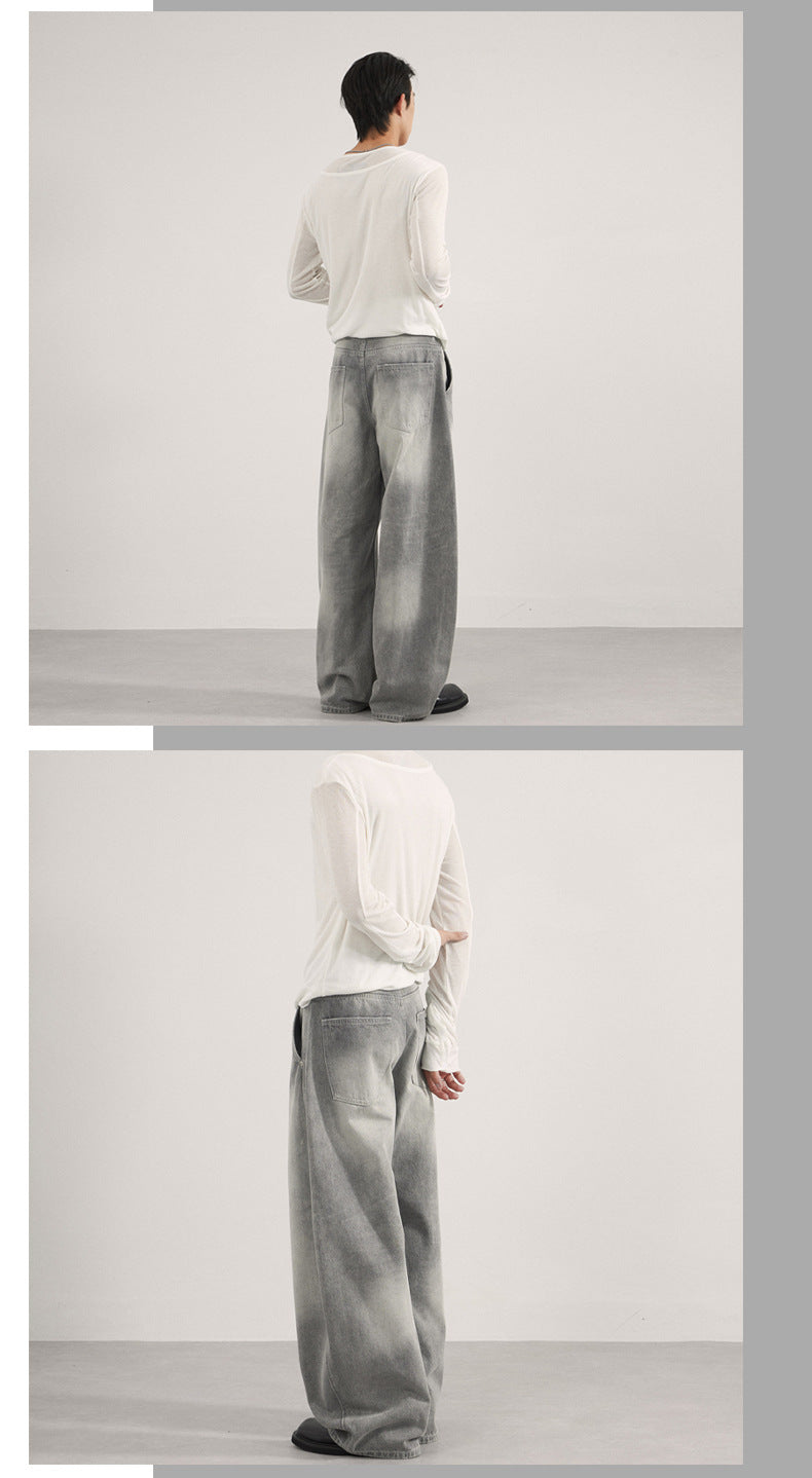 Unisex Casual Streetwear Denim Pants