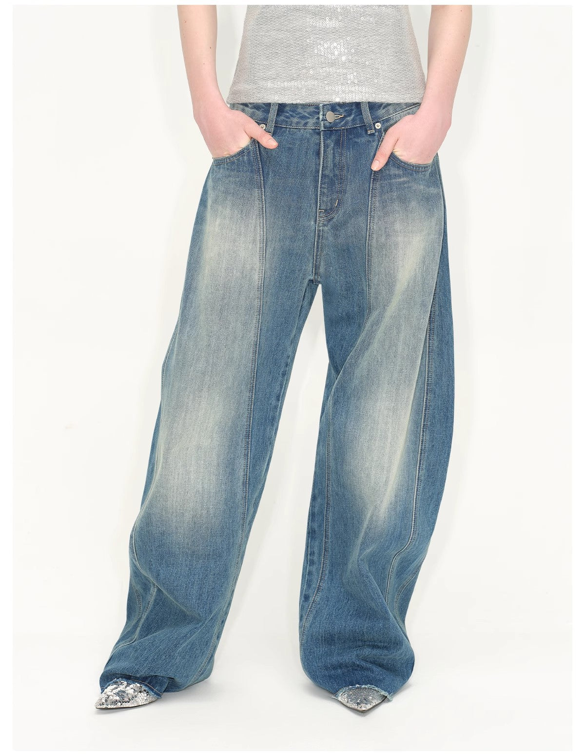 Unisex Lightning Wash Jeans
