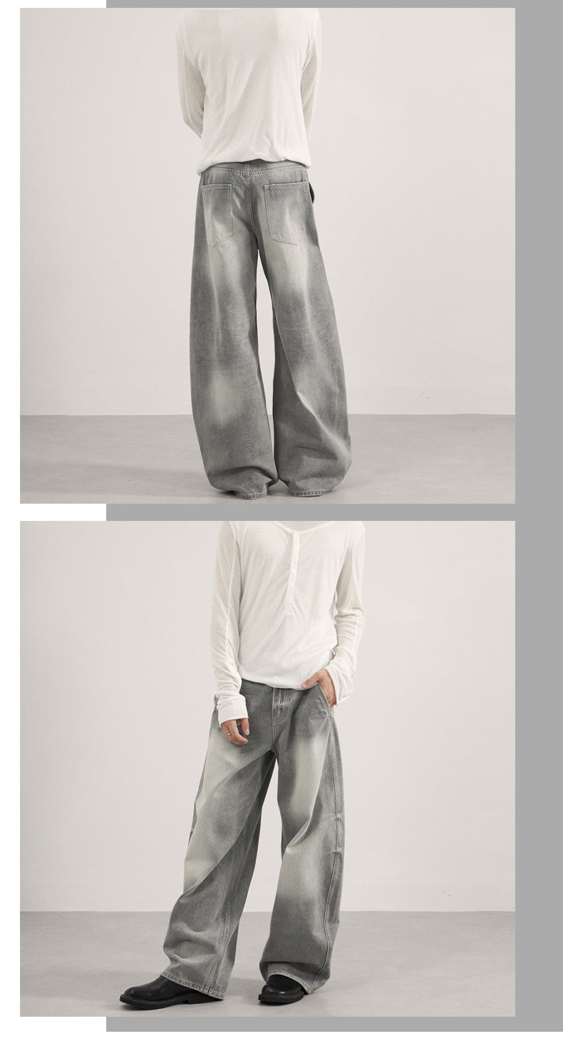 Unisex Casual Streetwear Denim Pants