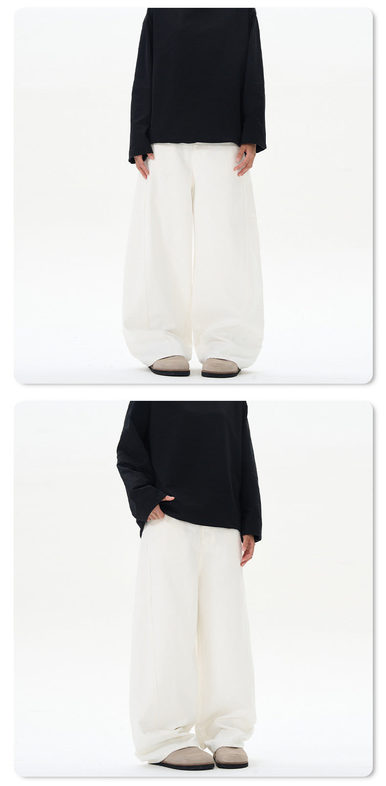 Unisex Wide Leg Streetwear Jeans