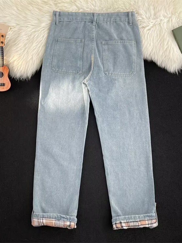 Men's Baggy Straight Leg Jeans