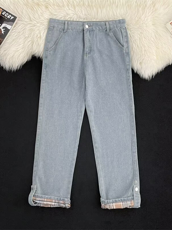 Men's Baggy Straight Leg Jeans