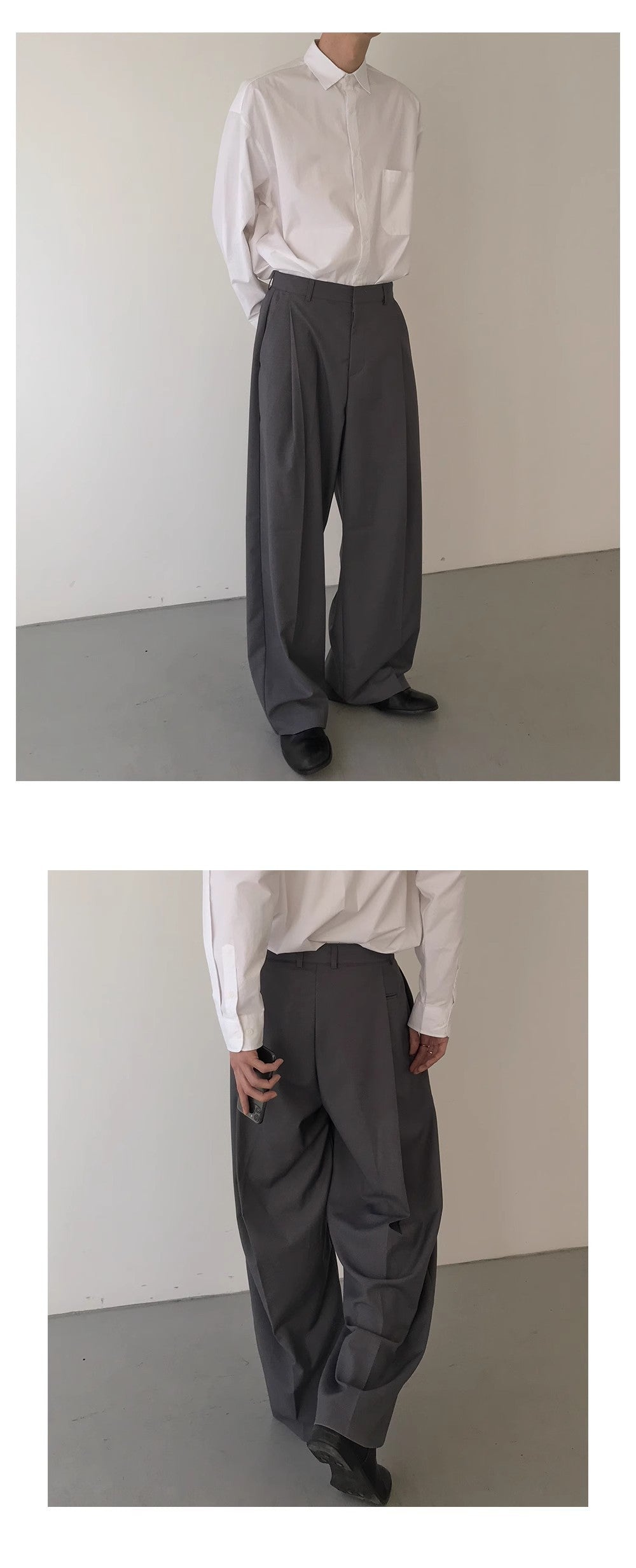 Men's Baggy Straight Trousers