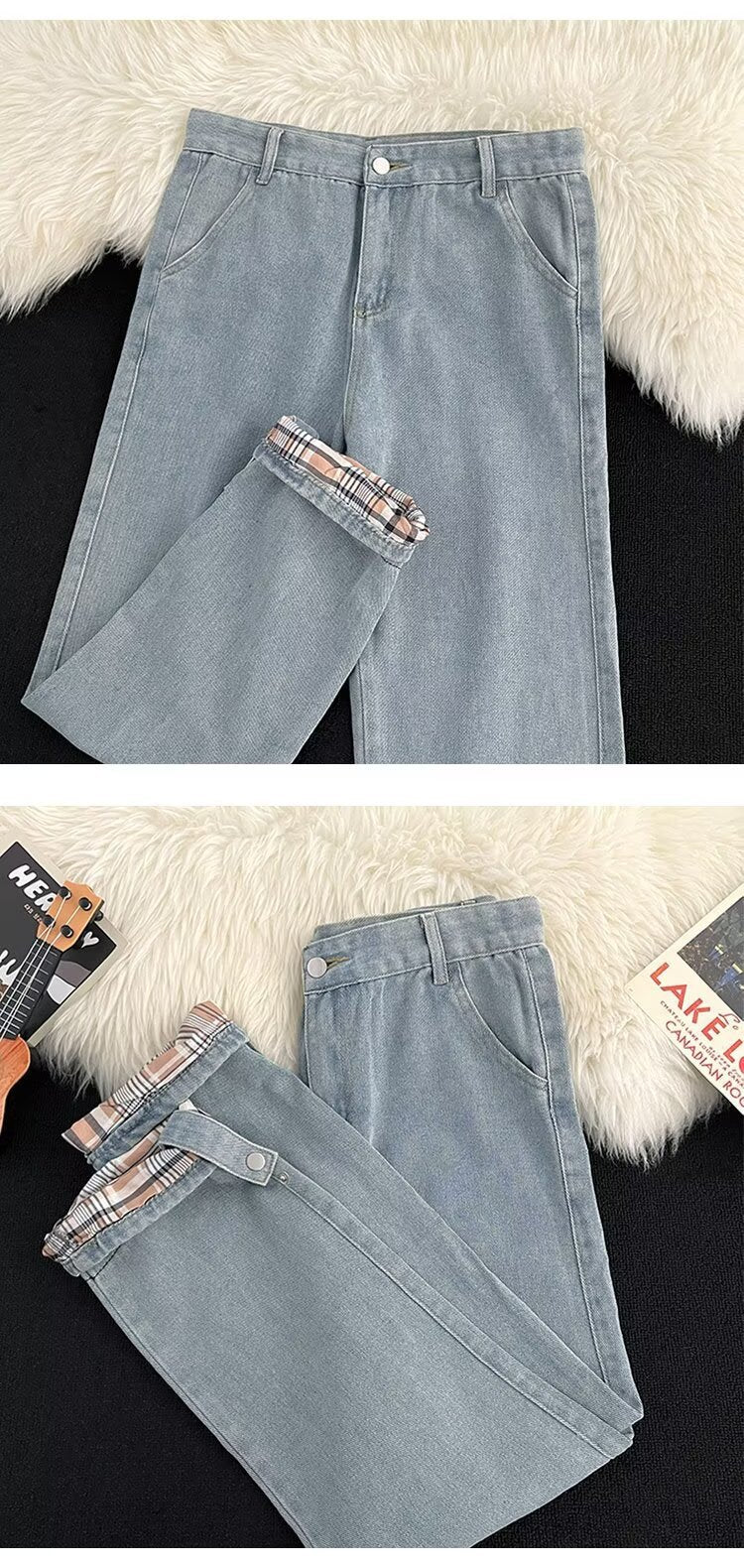Men's Baggy Straight Leg Jeans