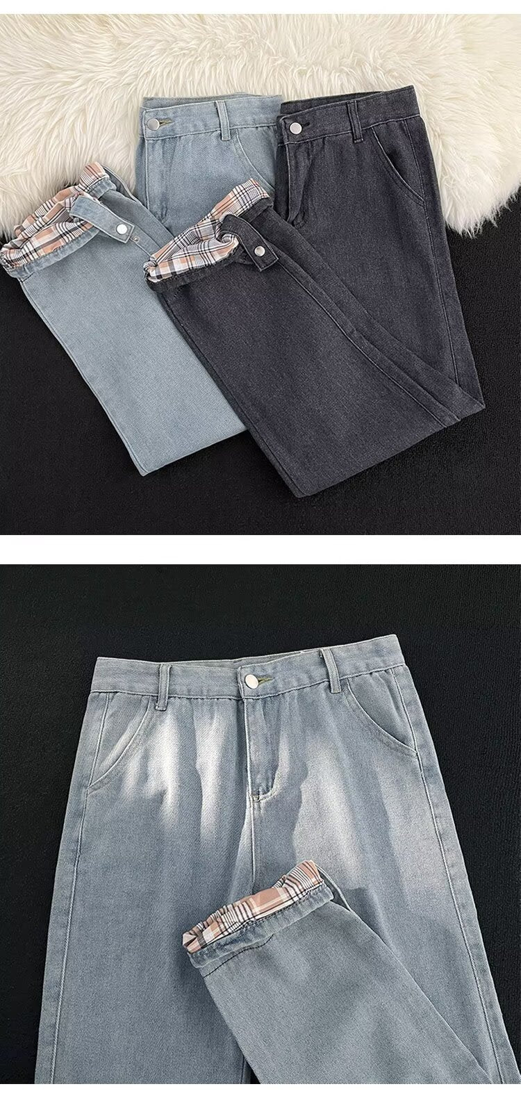 Men's Baggy Straight Leg Jeans