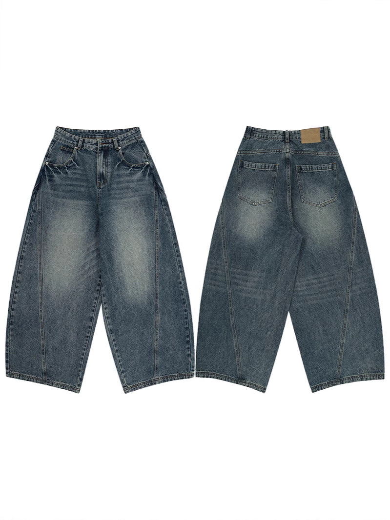 Unisex Baggy Straight Leg Jeans