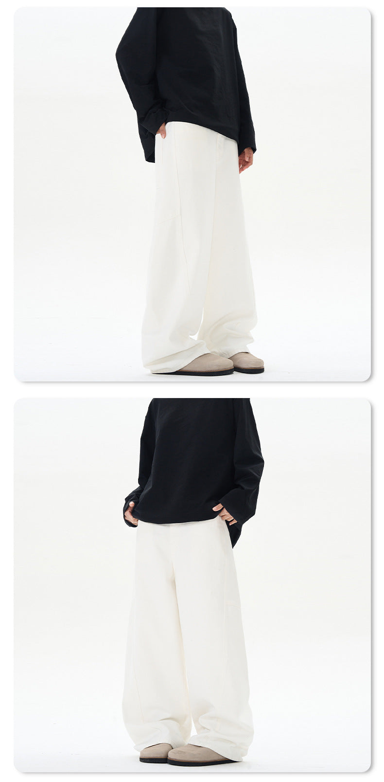 Unisex Wide Leg Streetwear Jeans