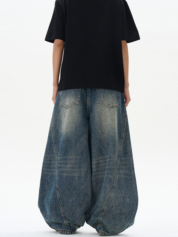 Unisex Baggy Straight Leg Jeans