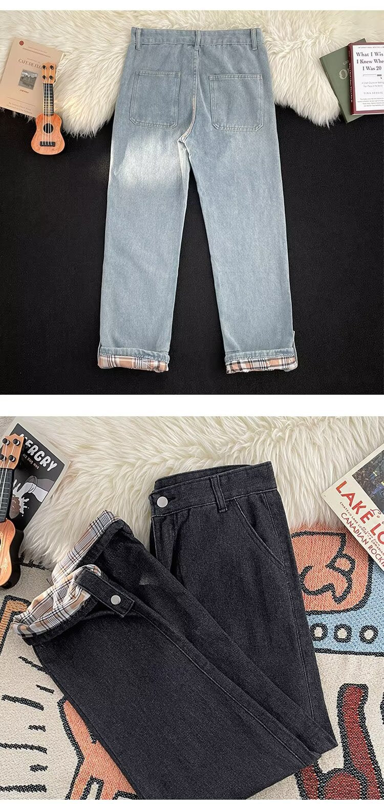 Men's Baggy Straight Leg Jeans