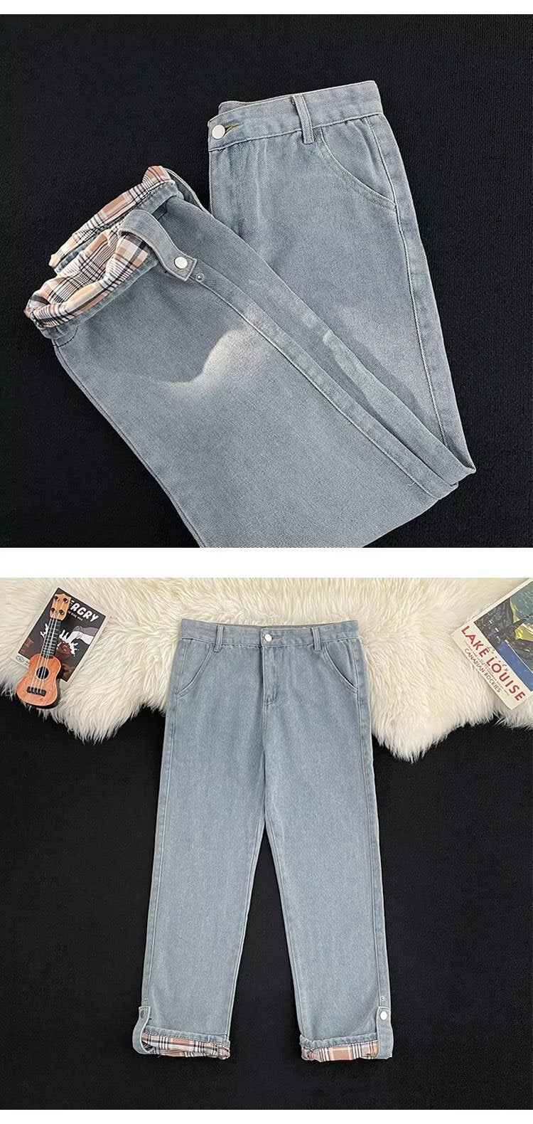 Men's Baggy Straight Leg Jeans