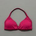 Women's Seamless Halter Sports Bra – High Support, Removable Pads, Gym & Yoga Top