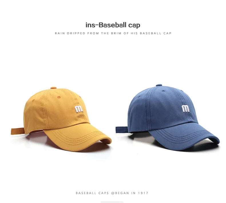 Unisex Embroidered Cotton Baseball Cap