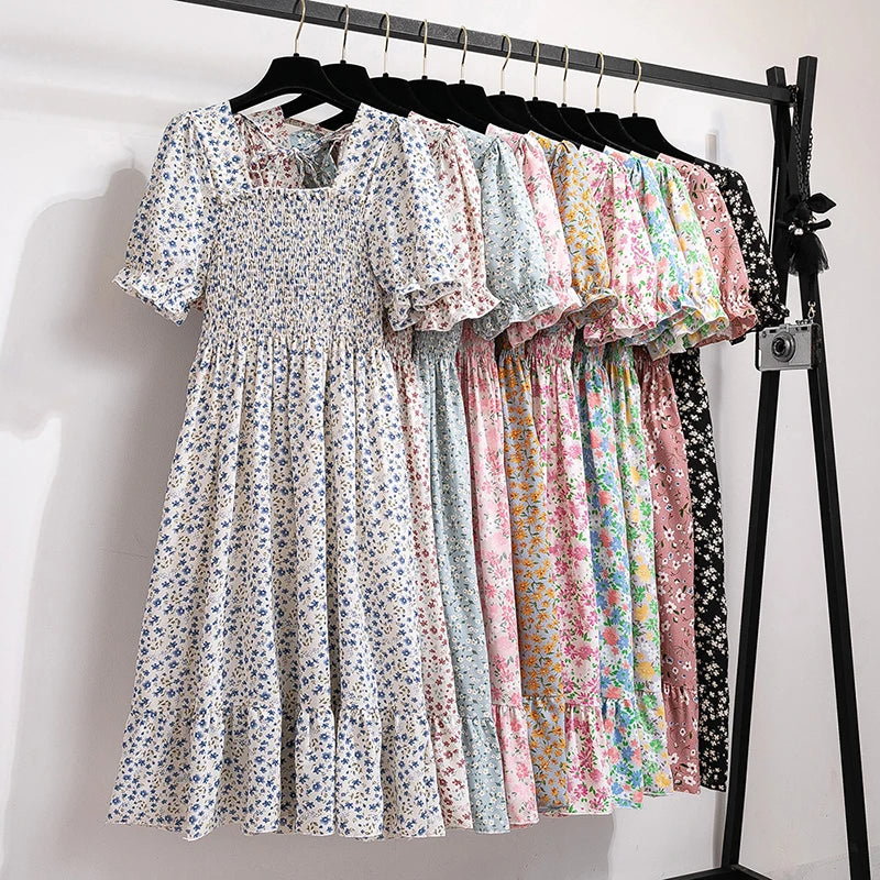 Women’s Pleated Chiffon Midi Dress