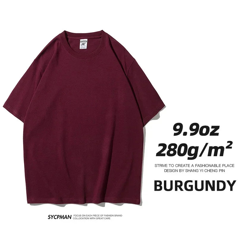Men's Thick Cotton Short Sleeve Tee