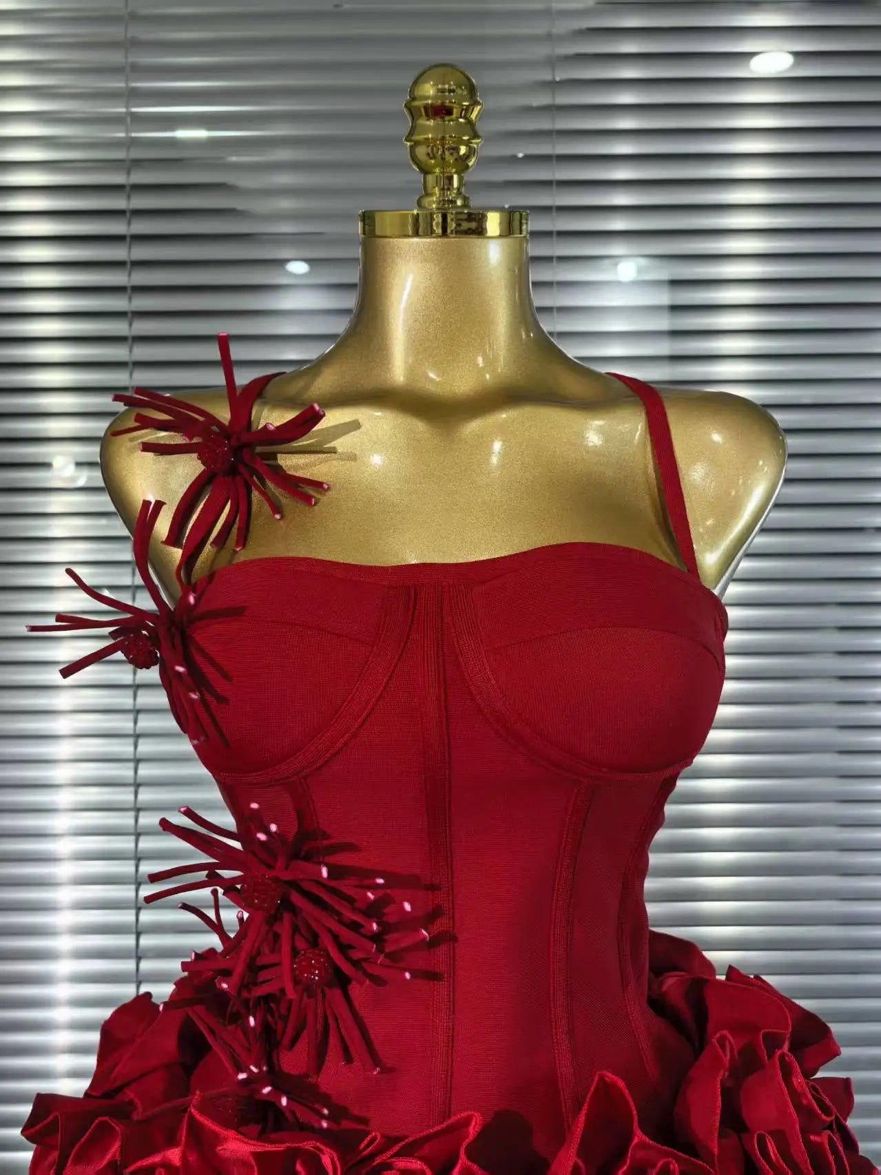Women's Floral Bandage Mini Dress