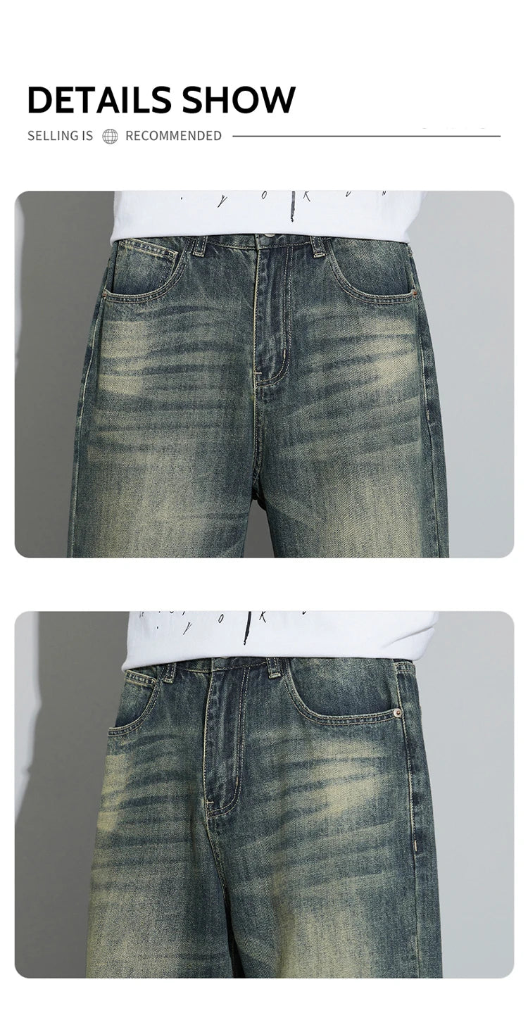 Men's Baggy Wide Leg Jeans
