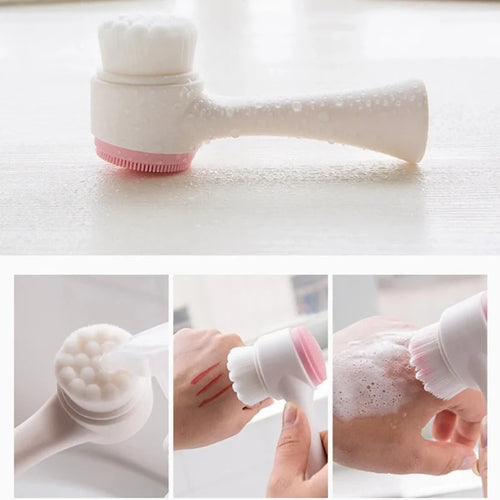 Manual Face Cleansing & Massage Brush