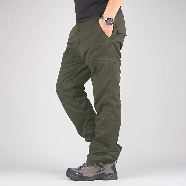 Men's Winter Thermal Cargo Joggers