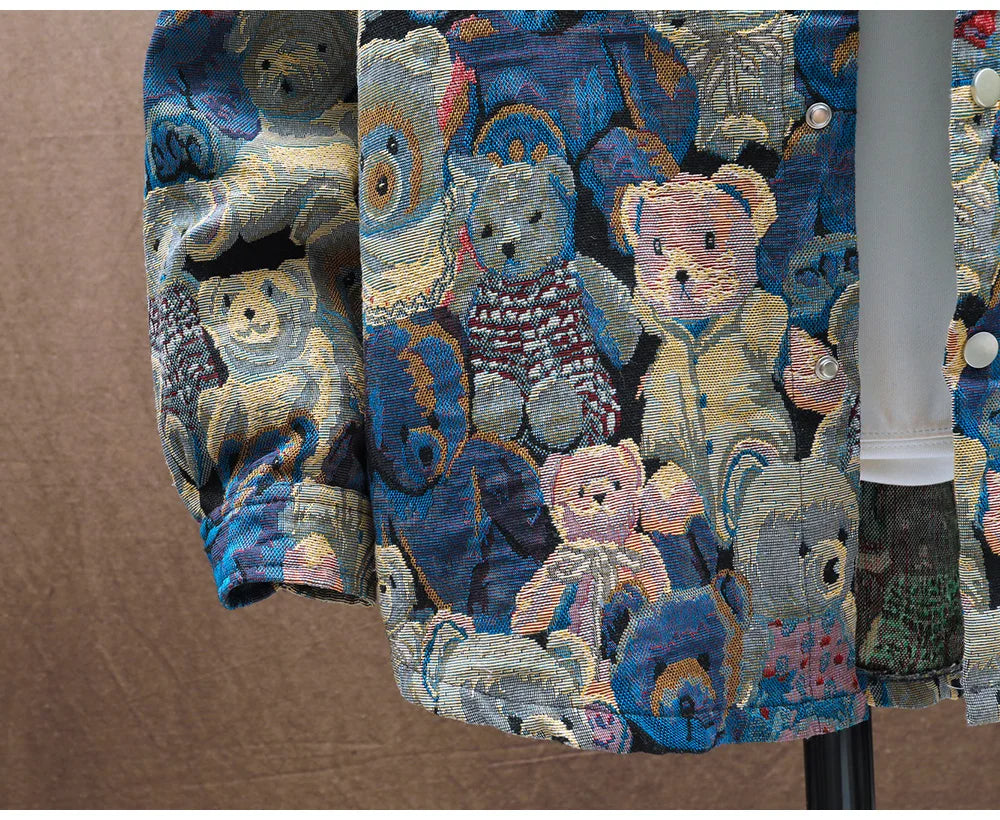 Men's Teddy Bear Jacquard Jacket