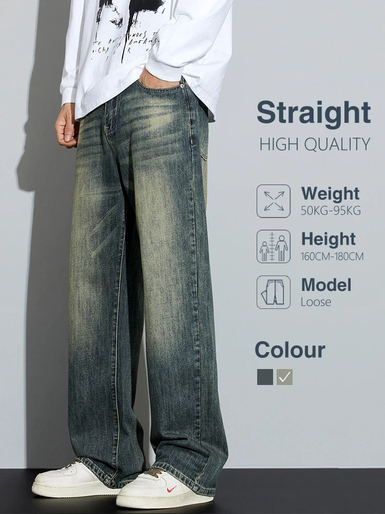 Men's Baggy Wide Leg Jeans