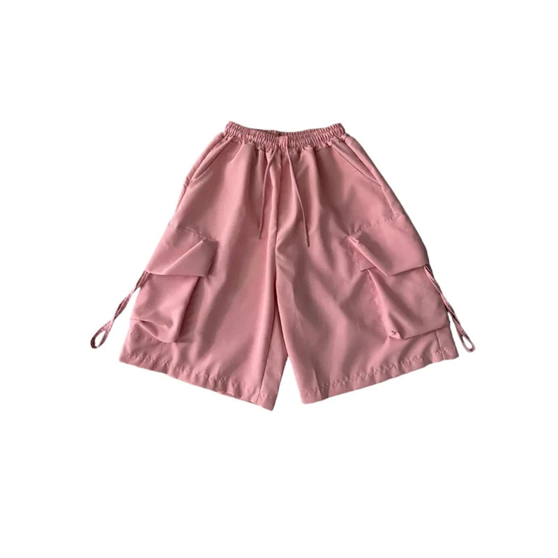 Women’s High-Waist Cargo Shorts with Large Pockets