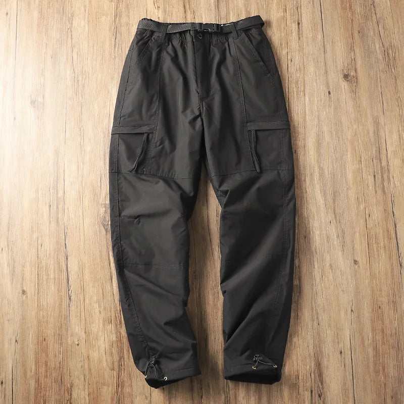 Men's Outdoor Hiking Pants – Fleece Lined, Windproof, Waterproof, Straight Leg