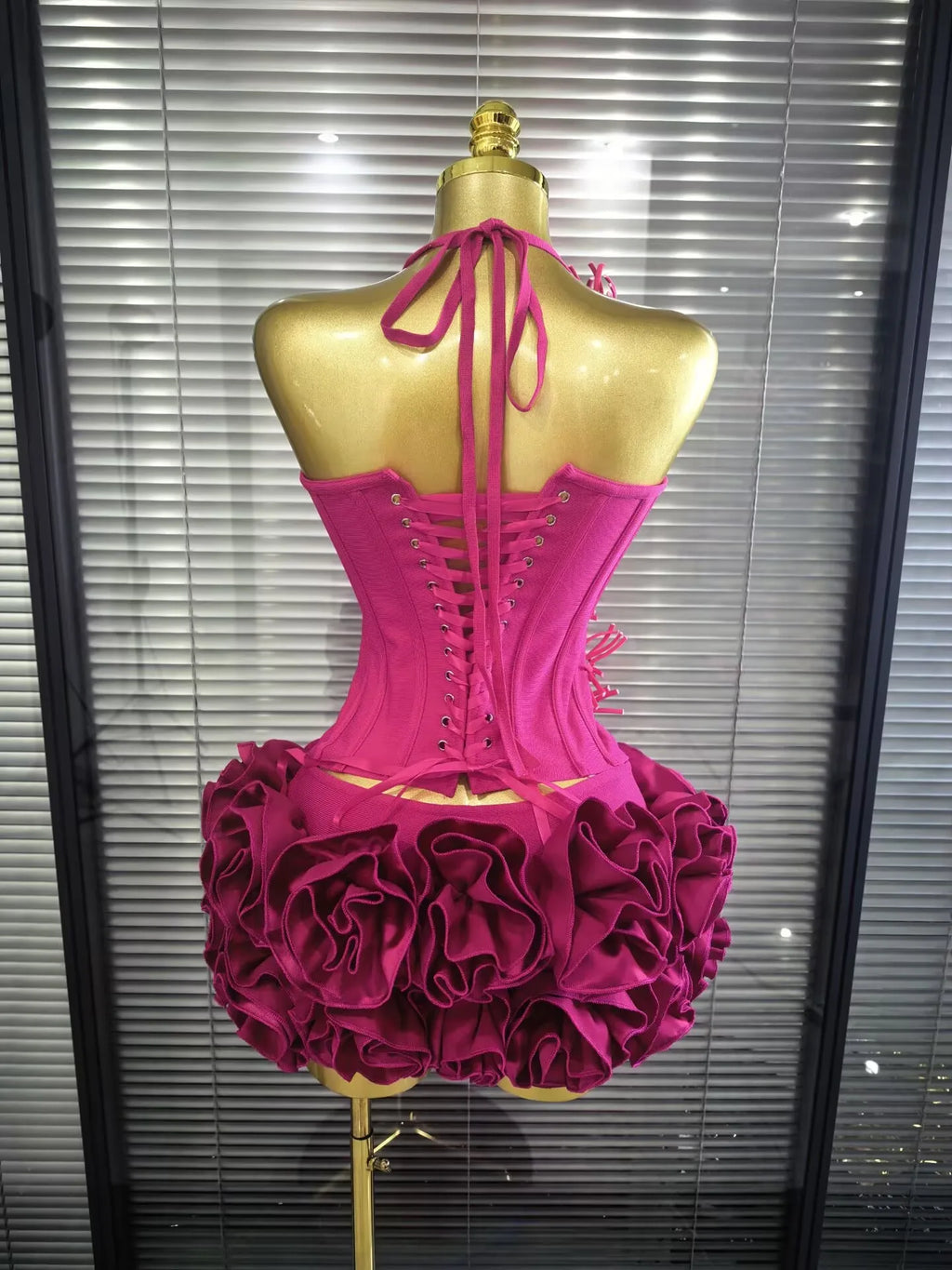 Women's Floral Bandage Mini Dress